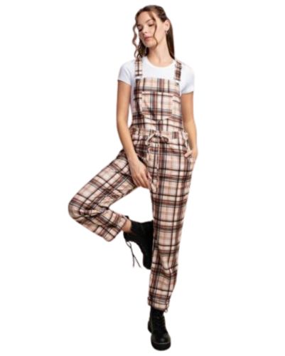 brown shaded flannel jumpsuit suppliers